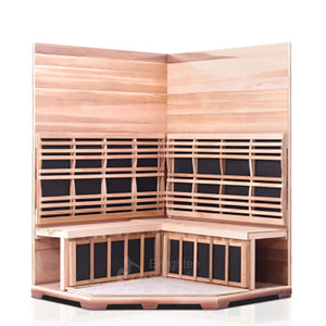 Enlighten Sauna | Diamond 4 Corner Infrared/Traditional Sauna (PRE-ORDERS)