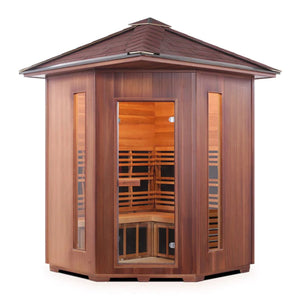 Enlighten Sauna | Diamond 4 Corner Infrared/Traditional Sauna (PRE-ORDERS)