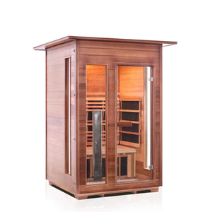Enlighten Sauna | Rustic 2 Full Spectrum Infrared Sauna ( PRE - ORDERS)