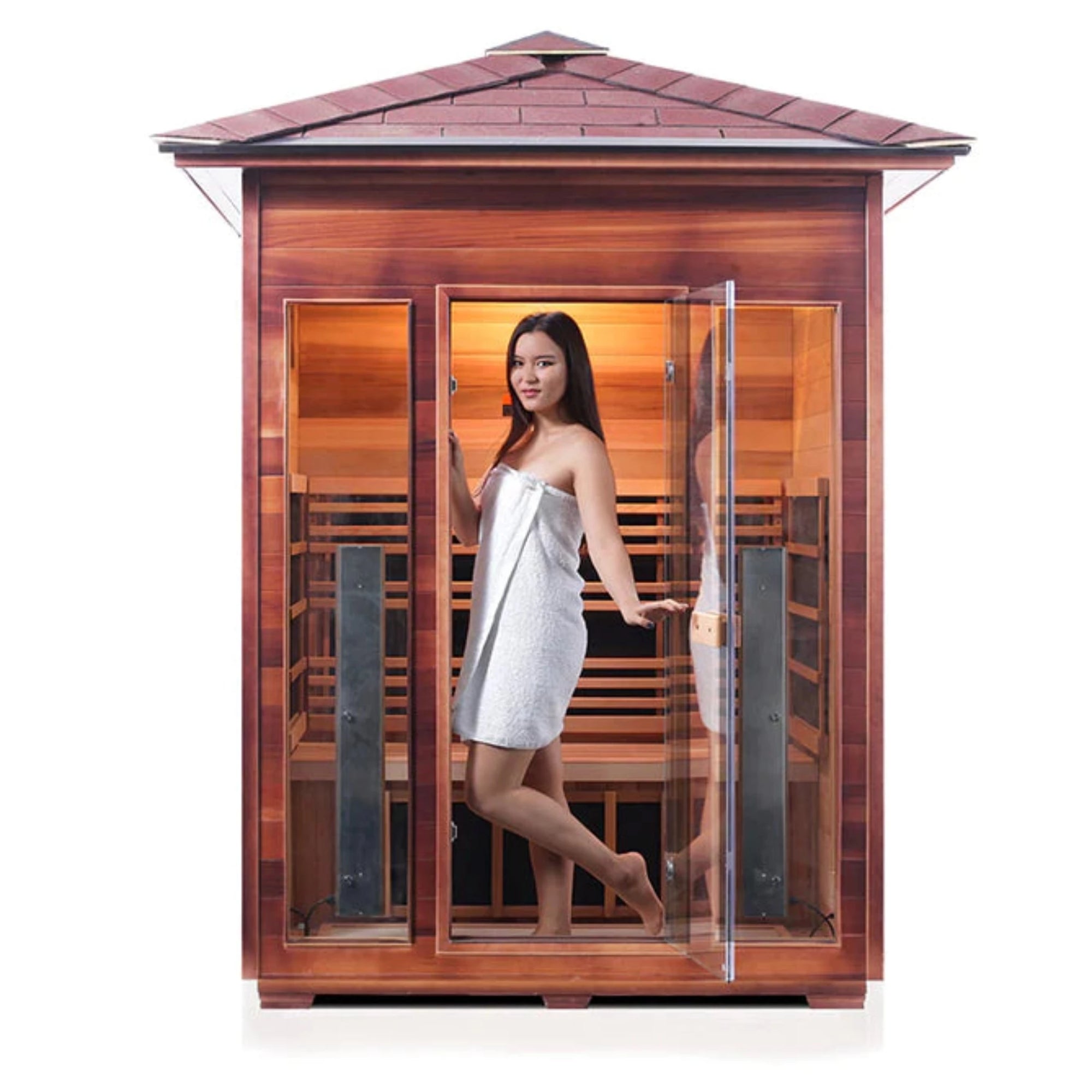 Enlighten Sauna | Rustic 3 Full Spectrum Infrared Sauna