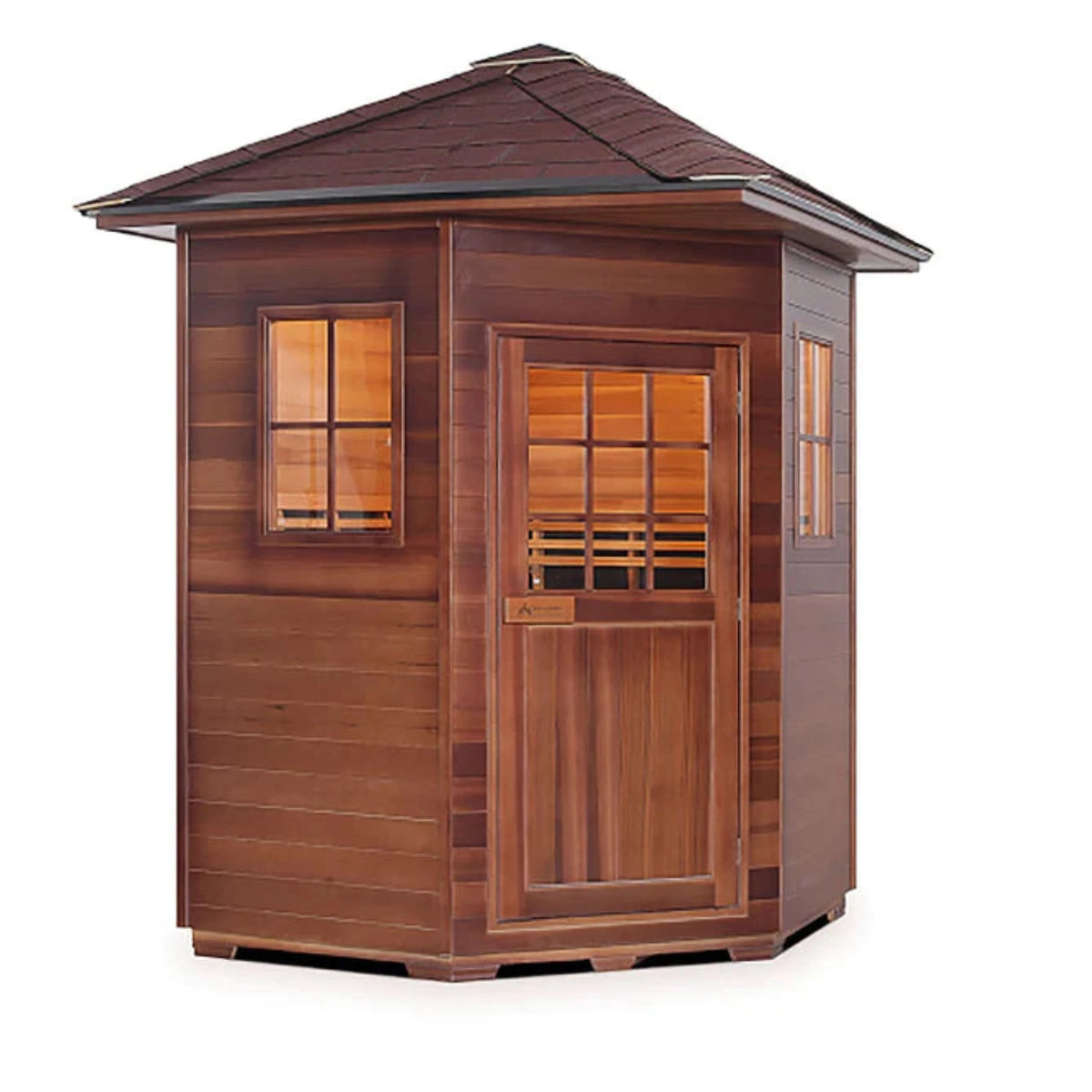 Enlighten Sauna | Sapphire 4 Corner Infrared/Traditional Sauna (PRE-ORDERS)