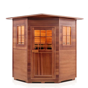 Enlighten Sauna | Sierra 4 Corner Full Spectrum Infrared Sauna ( PRE -ORDERS )