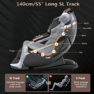 3D SL-Track Full Body Zero Gravity Massage Chair with Thai Stretch